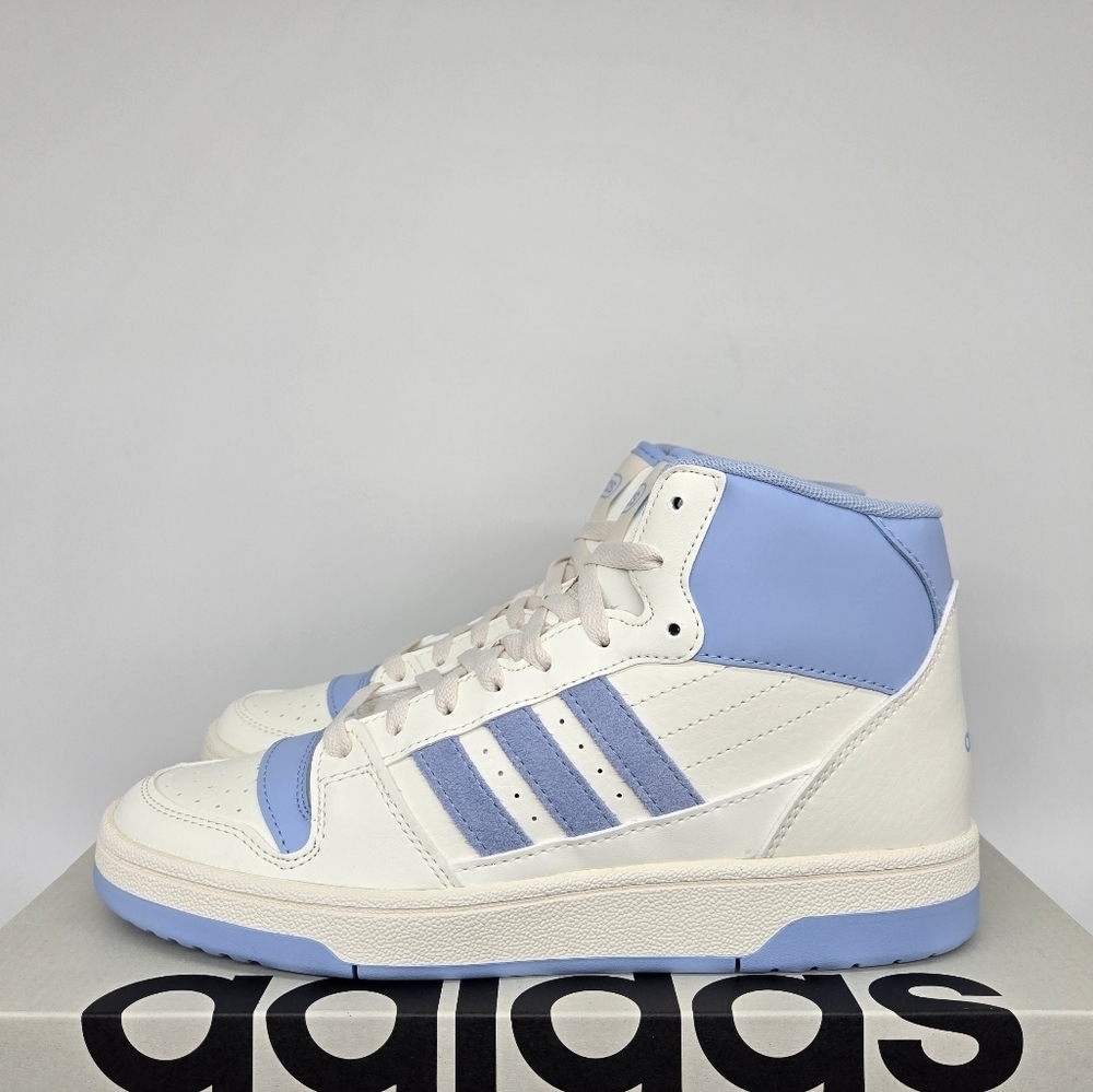 New adidas Break Start Mid Cloud White Glow Blue Women's Shoes Size 6.5